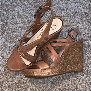 NWOT Jessica Simpson wedge heels size 8.5